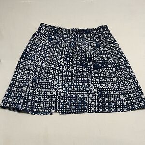 MICHAEL Michael Kors Navy and White Patterned Skirt